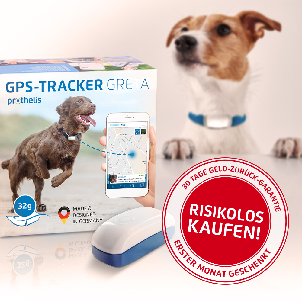 GRETA GPSTracker für Hunde Laufzeit Nur Gerät Set GRETA